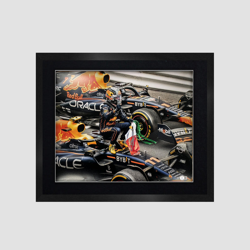Sergio Perez Signed Image - F1 World Championship Grand Prix of Monaco Race day (Framed)