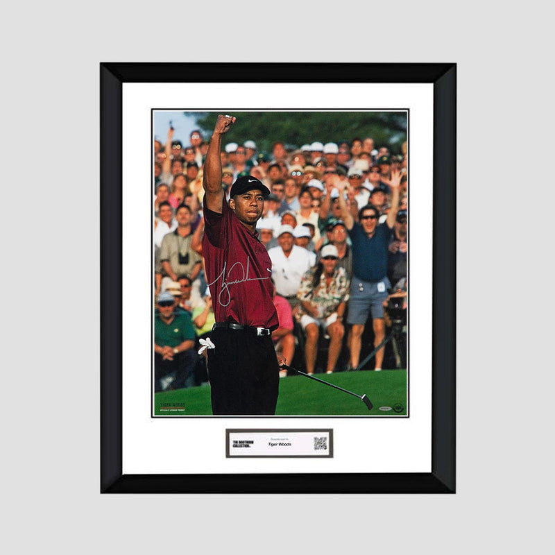Tiger Woods Signed Photo: 2001 Masters Champion (Framed) - The Bootroom Collection